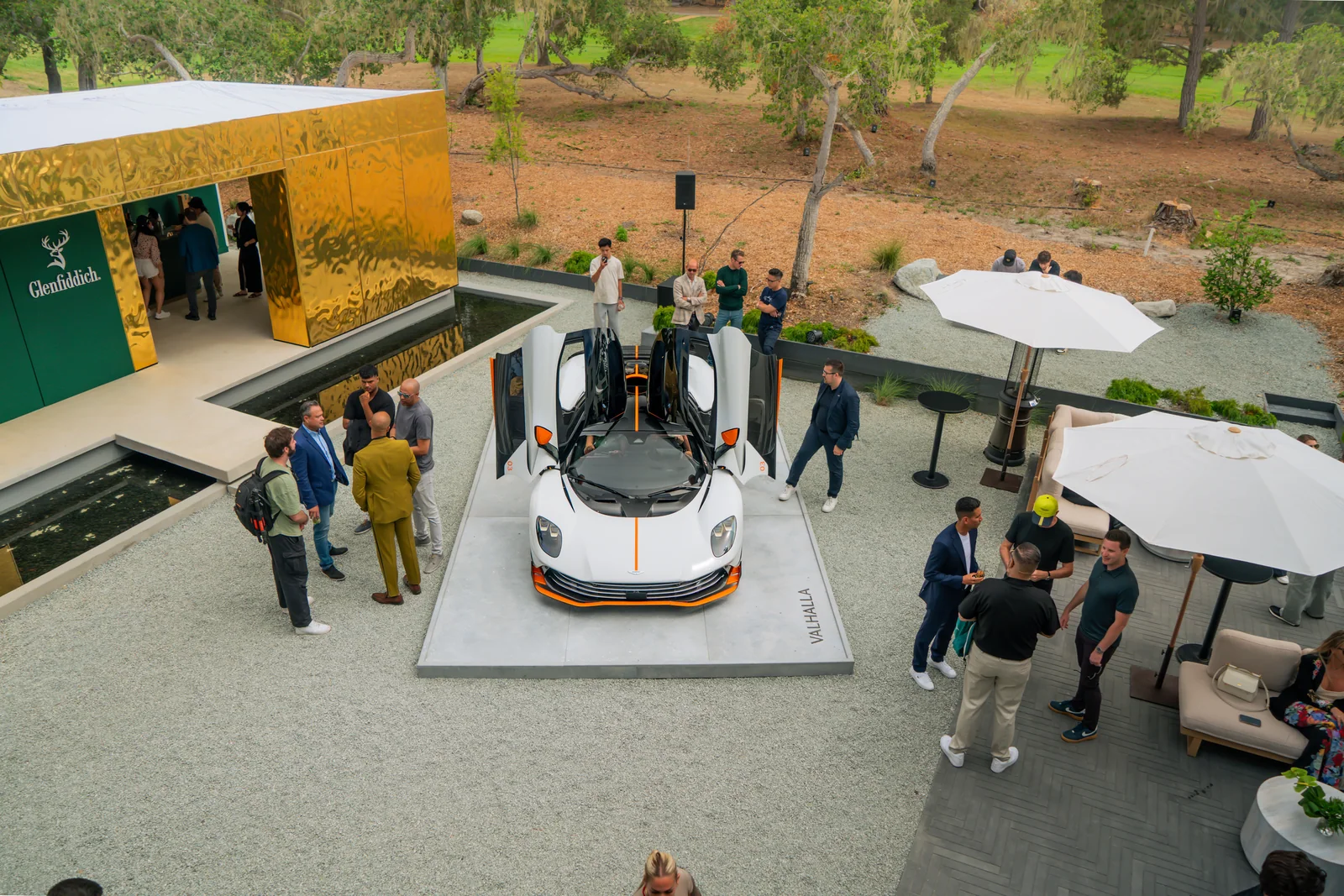 Courtyard from Above, Aston Martin Vanquish Volante