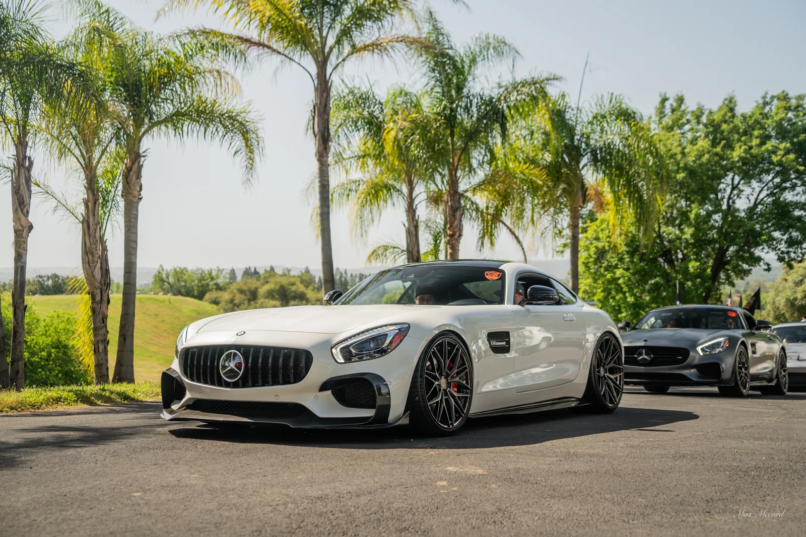 White AMG GT, Super Sunday 2024