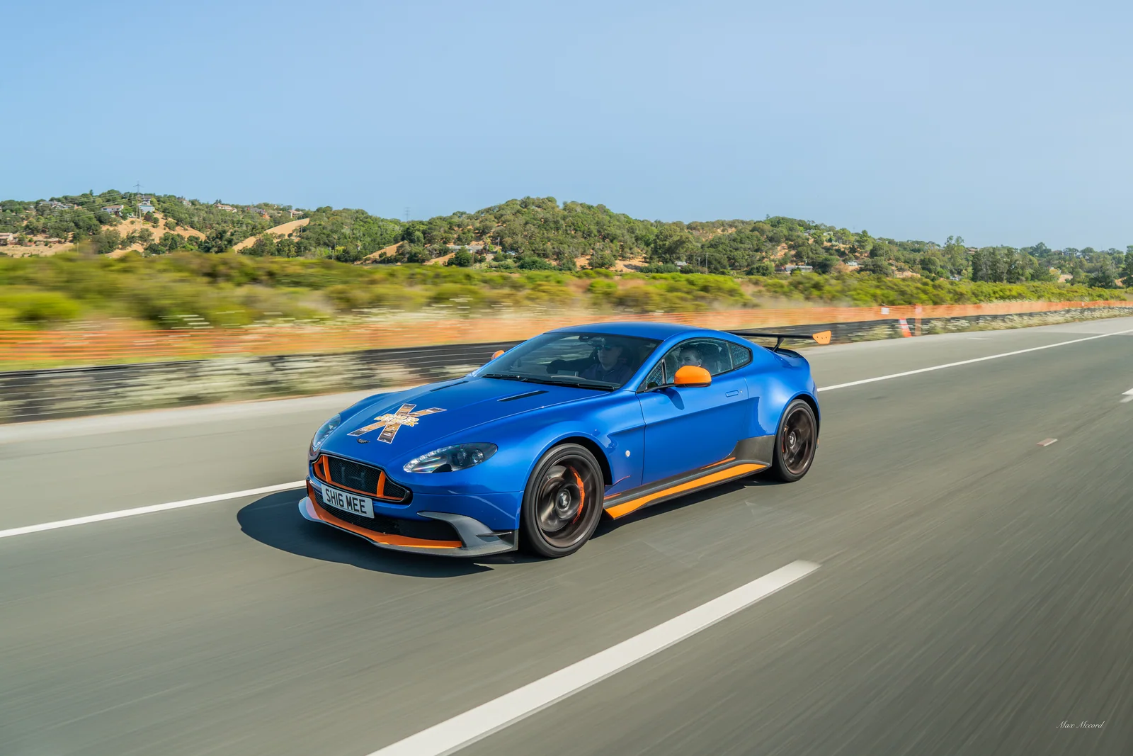 Blue Vantage on the 101, The Exotics Network: Road to Car Week
