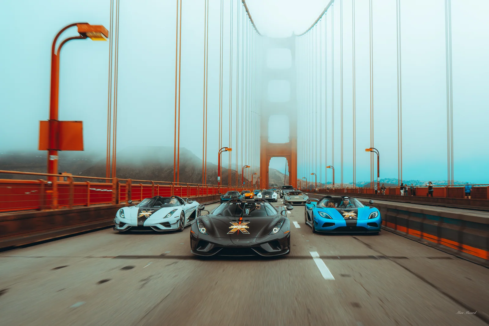 Golden Gate in Fog, The Exotics Network: Road to Car Week