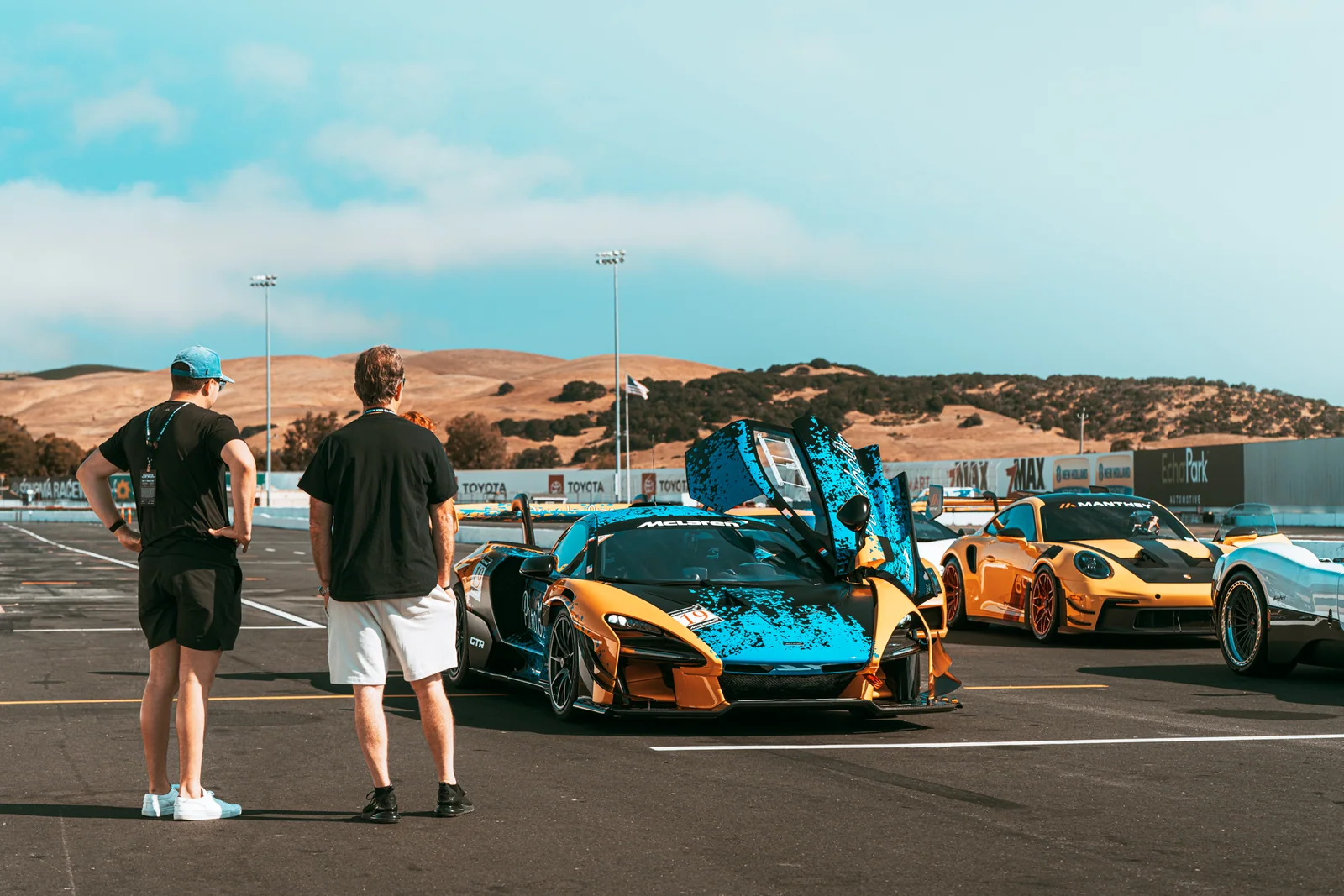 Doors Up in the Paddock, The Exotics Network at Sonoma Raceway