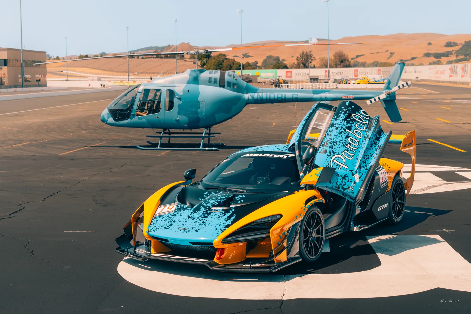 Senna and the Helicopter, The Exotics Network at Sonoma Raceway