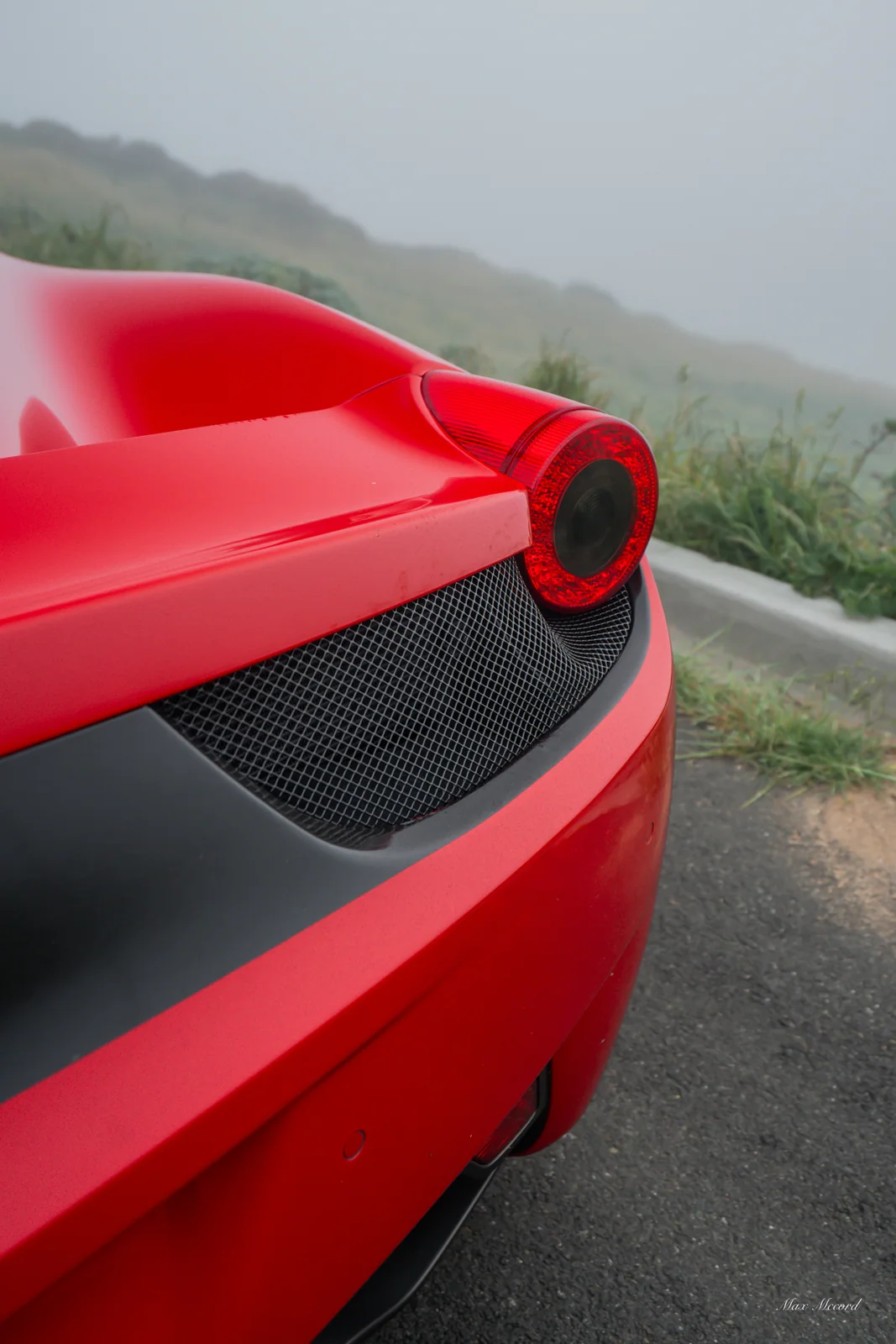 Tail Light in Fog, Ferrari 458