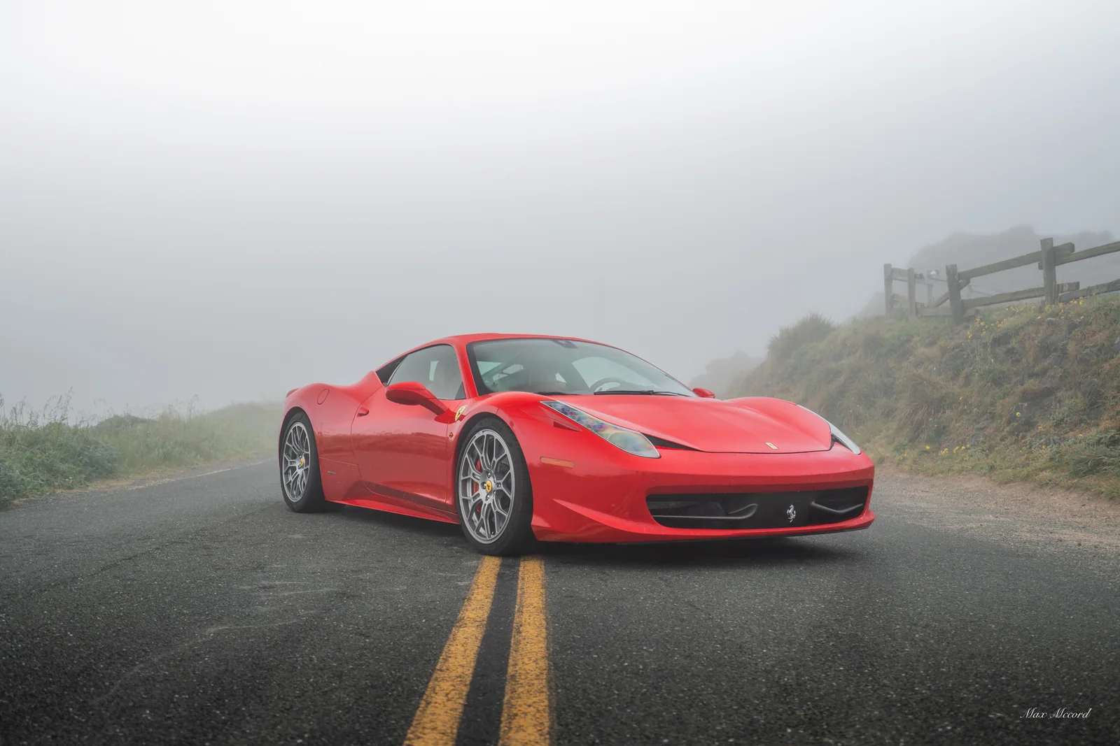 Wet Road Stance, Ferrari 458