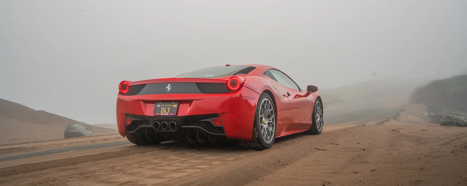 Sandy Road, Ferrari 458