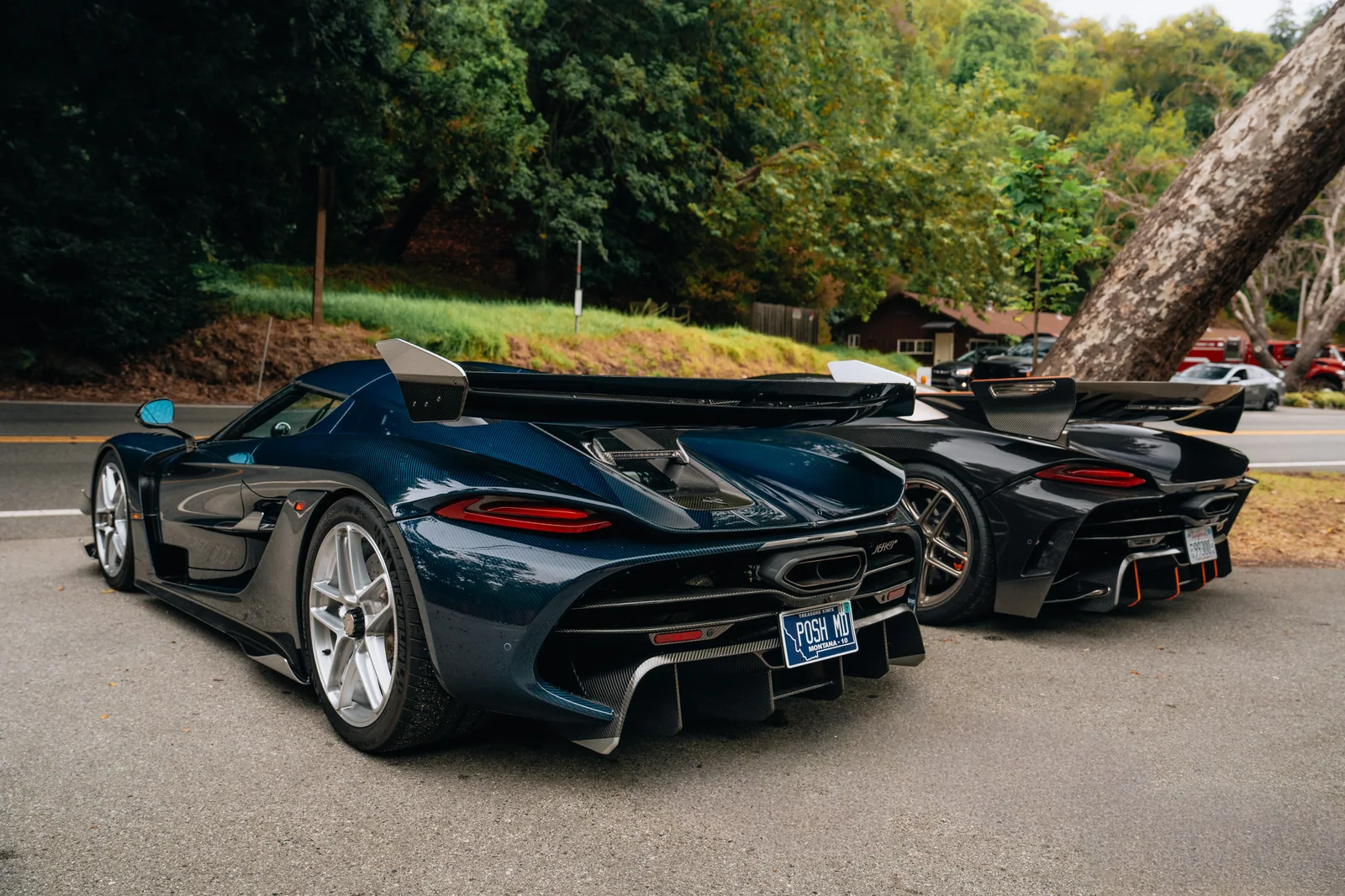 Parked in the Pines, Koenigsegg Sadair’s Spear and Jesko