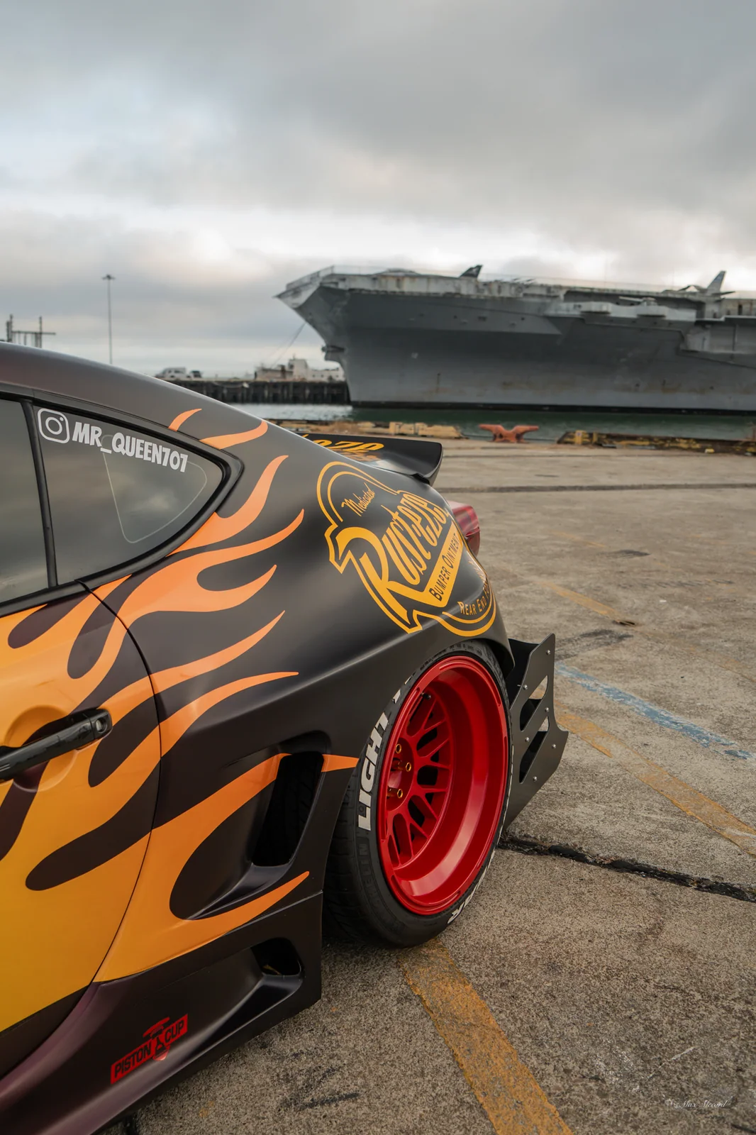 Rear Flames, Lightning McQueen BRZ