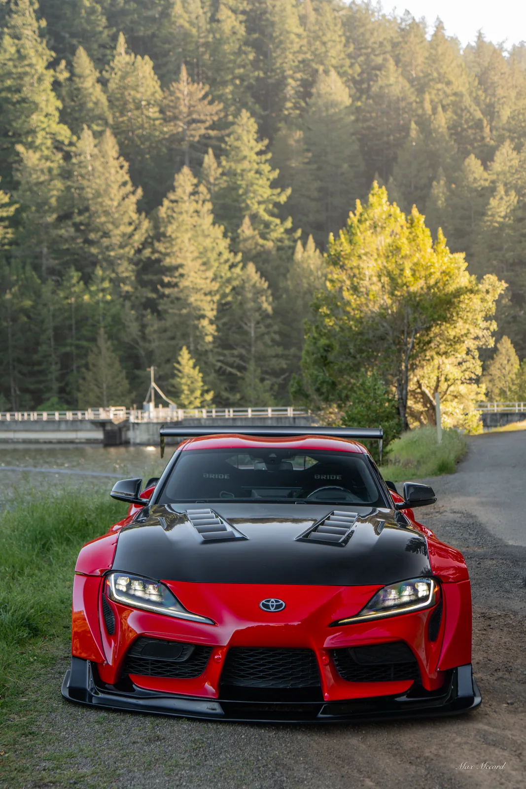 Carbon Hood in the Pines, Widebody Toyota Supra