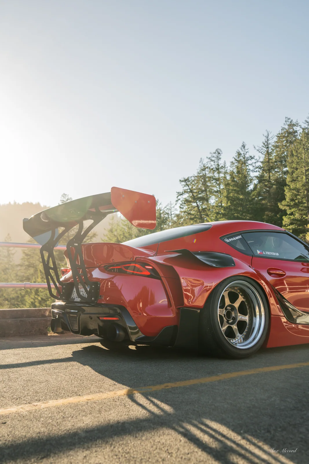Swan Neck Wing, Widebody Toyota Supra