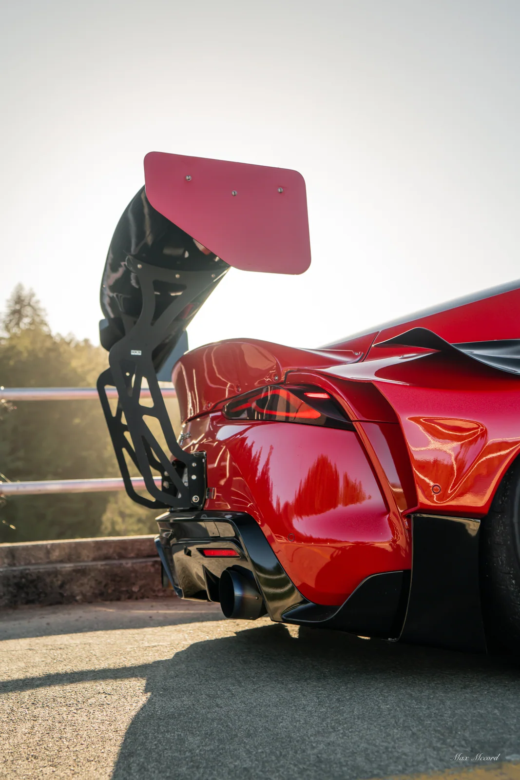 Wing Detail, Widebody Toyota Supra
