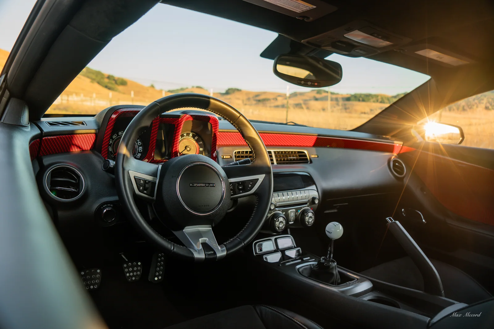 Cockpit at Sunset, Chevrolet Camaro Z51