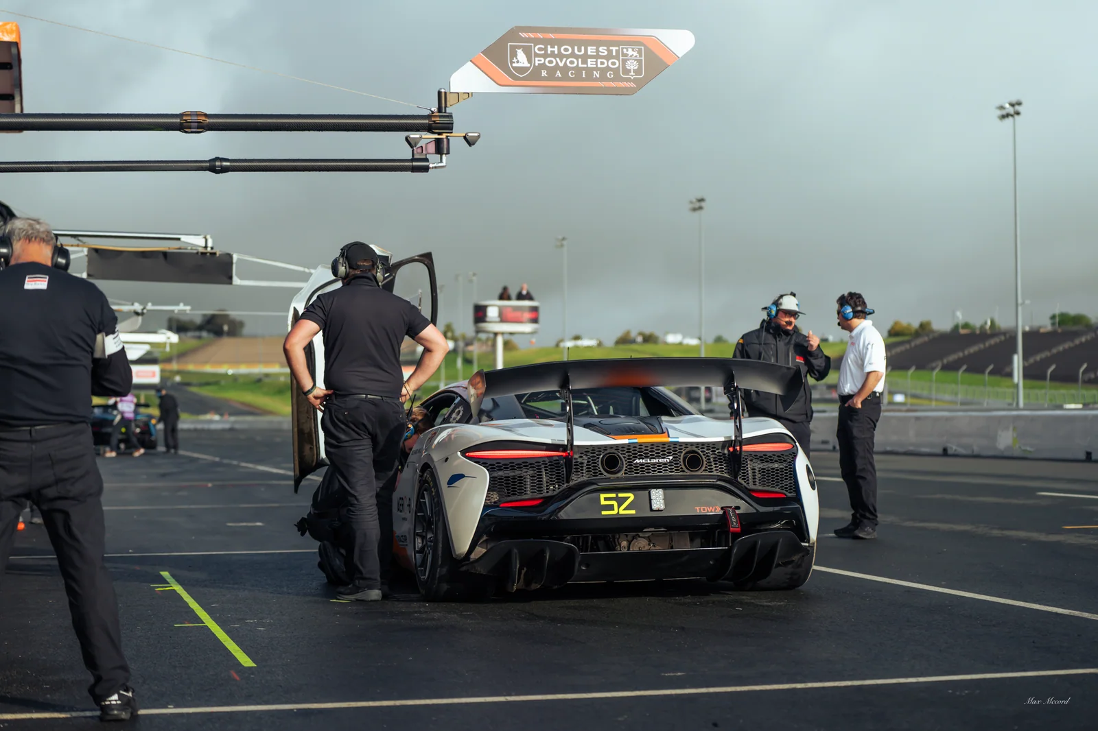 Working on the 52, McLaren Trophy Series